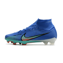 Chuteira Campo Nike Zoom Mercurial Superfly 9 Elite FG Azul e Verde - VN Esportes