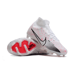 Chuteira Campo Nike Zoom Mercurial Superfly 9 Elite FG Branca,Vermelha e Preta - VN Esportes