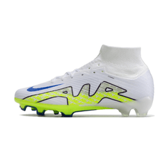 Chuteira Campo Nike Zoom Mercurial Superfly 9 Elite FG Branca e Verde - VN Esportes