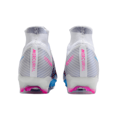 Chuteira Campo Nike Zoom Mercurial Superfly 9 Elite FG Cinza,Azul e Rosa - VN Esportes