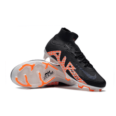 Chuteira Campo Nike Zoom Mercurial Superfly 9 Elite FG Preta e Laranja - VN Esportes