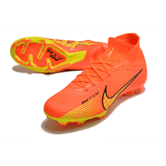 Chuteira Campo Nike Zoom Mercurial Superfly 9 Elite FG Laranja e Amarela - VN Esportes