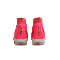 Chuteira Campo Nike Zoom Mercurial Superfly 9 Elite FG Rosa e Amarela - VN Esportes