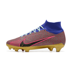 Chuteira Campo Nike Zoom Mercurial Superfly 9 Elite FG Rosa e Verde - VN Esportes