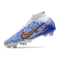 Chuteira Campo Nike Zoom Mercurial Superfly 9 Elite SG Ponta de Aluminio Azul CR7 - VN Esportes