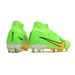 Chuteira Campo Nike Zoom Mercurial Superfly 9 Elite SG Ponta de Aluminio Verde e Amarela - VN Esportes