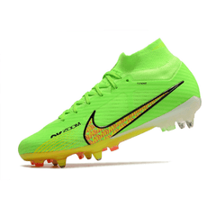 Chuteira Campo Nike Zoom Mercurial Superfly 9 Elite SG Ponta de Aluminio Verde e Amarela - VN Esportes