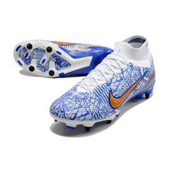 Chuteira Campo Nike Zoom Mercurial Superfly 9 Elite SG Trava Mista Azul CR7 - VN Esportes