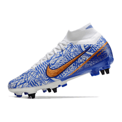 Chuteira Campo Nike Zoom Mercurial Superfly 9 Elite SG Trava Mista Azul CR7 - VN Esportes