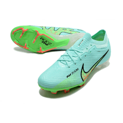 Chuteira Campo Nike Zoom Mercurial Vapor 15 Elite FG Azul Claro e Verde - VN Esportes