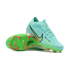 Chuteira Campo Nike Zoom Mercurial Vapor 15 Elite FG Azul Claro e Verde - VN Esportes