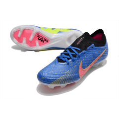 Chuteira Campo Nike Zoom Mercurial Vapor 15 Elite FG Azul,Dourado e Rosa - VN Esportes