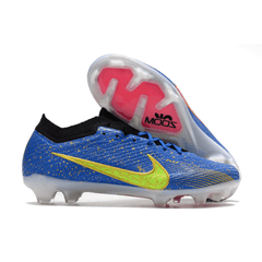 Chuteira Campo Nike Zoom Mercurial Vapor 15 Elite FG Azul,Dourado e Rosa - VN Esportes