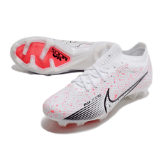 Chuteira Campo Nike Zoom Mercurial Vapor 15 Elite FG Branca,Vermelha e Preta - VN Esportes