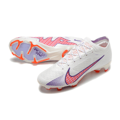 Chuteira Campo Nike Zoom Mercurial Vapor 15 Elite FG Branca e Roxa - VN Esportes