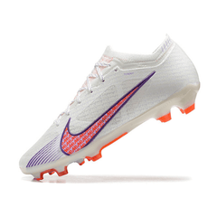 Chuteira Campo Nike Zoom Mercurial Vapor 15 Elite FG Branca e Roxa - VN Esportes