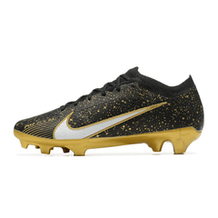 Chuteira Campo Nike Zoom Mercurial Vapor 15 Elite FG Preta,Dourada e Branca