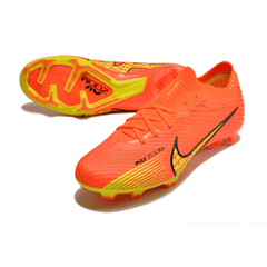 Chuteira Campo Nike Zoom Mercurial Vapor 15 Elite FG Laranja e Amarela - VN Esportes