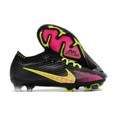 Chuteira Campo Nike Zoom Mercurial Vapor 15 Elite FG Preto,Verde e Rosa - VN Esportes