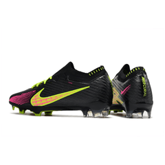 Chuteira Campo Nike Zoom Mercurial Vapor 15 Elite FG Preto,Verde e Rosa - VN Esportes