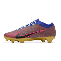 Chuteira Campo Nike Zoom Mercurial Vapor 15 Elite FG Rosa e Verde - VN Esportes