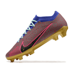 Chuteira Campo Nike Zoom Mercurial Vapor 15 Elite FG Rosa e Verde - VN Esportes