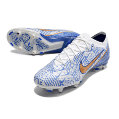 Chuteira Campo Nike Zoom Mercurial Vapor 15 Elite SG Ponta de Aluminio Azul CR7 - VN Esportes