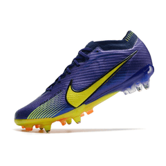 Chuteira Campo Nike Zoom Mercurial Vapor 15 Elite SG Ponta de Aluminio Roxo e Verde - VN Esportes