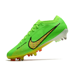 Chuteira Campo Nike Zoom Mercurial Vapor 15 Elite SG Ponta de Aluminio Verde e Amarela - VN Esportes