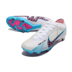 Chuteira Campo Nike Zoom Mercurial Vapor 15 Elite SG Trava Mista Cinza, Azul e Rosa - VN Esportes