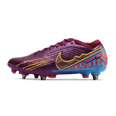 Chuteira Campo Nike Zoom Mercurial Vapor 15 Elite SG Trava Mista Roxo Mbappe