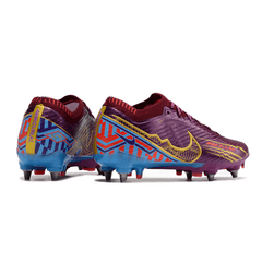 Chuteira Campo Nike Zoom Mercurial Vapor 15 Elite SG Trava Mista Roxo Mbappe - VN Esportes