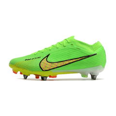 Chuteira Campo Nike Zoom Mercurial Vapor 15 Elite SG Trava Mista Verde e Amarela