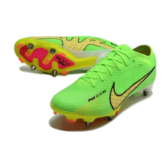 Chuteira Campo Nike Zoom Mercurial Vapor 15 Elite SG Trava Mista Verde e Amarela - VN Esportes