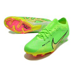 Chuteira Campo Nike Zoom Mercurial Vapor 15 Elite FG Verde,Amarelo e Rosa - VN Esportes