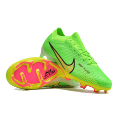 Chuteira Campo Nike Zoom Mercurial Vapor 15 Elite FG Verde,Amarelo e Rosa - VN Esportes