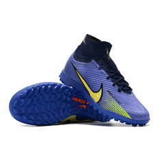 Chuteira Society Nike Zoom Mercurial Superfly 9 Elite TF Roxa e Verde - VN Esportes