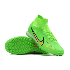 Chuteira Society Nike Zoom Mercurial Superfly 9 Elite TF Verde e Amarela - VN Esportes