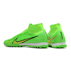 Chuteira Society Nike Zoom Mercurial Superfly 9 Elite TF Verde e Amarela - VN Esportes