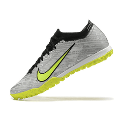 Chuteira Society Nike Zoom Mercurial Vapor 15 Elite TF Cinza e Verde - VN Esportes