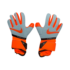 Luva de Goleiro Nike Phantom Elite Cinza e Laranja