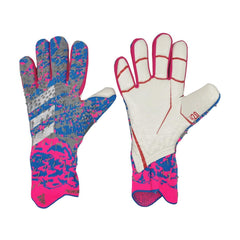 Luva de Goleiro Adidas Predator Freak Pro Rosa e Azul