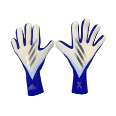 Luva de Goleiro Adidas Predator X Pro Branco e Azul