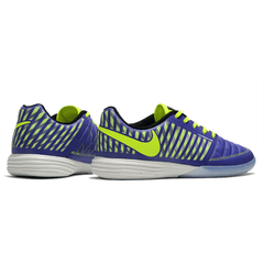 Chuteira Futsal Nike Lunar Gato II IC Azul e Verde - VN Esportes