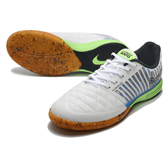 Chuteira Futsal Nike Lunar Gato II IC Branca,Azul e Verde - VN Esportes