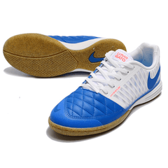 Chuteira Futsal Nike Lunar Gato II IC Branca e Azul - VN Esportes