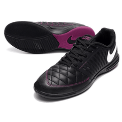 Chuteira Futsal Nike Lunar Gato II IC Preta e Rosa - VN Esportes