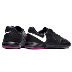 Chuteira Futsal Nike Lunar Gato II IC Preta e Rosa - VN Esportes