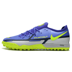 Chuteira Nike Phantom GT 2 Pro TF Azul e Branca - VN Esportes