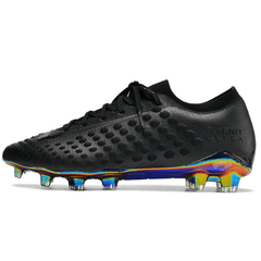 Chuteira Campo Nike Phantom Ultra Venom FG Elite Preta e Verde Holografico